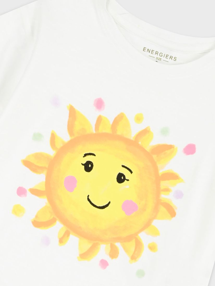 Σετ μπλούζα και κολάν print sun  κίτρινο