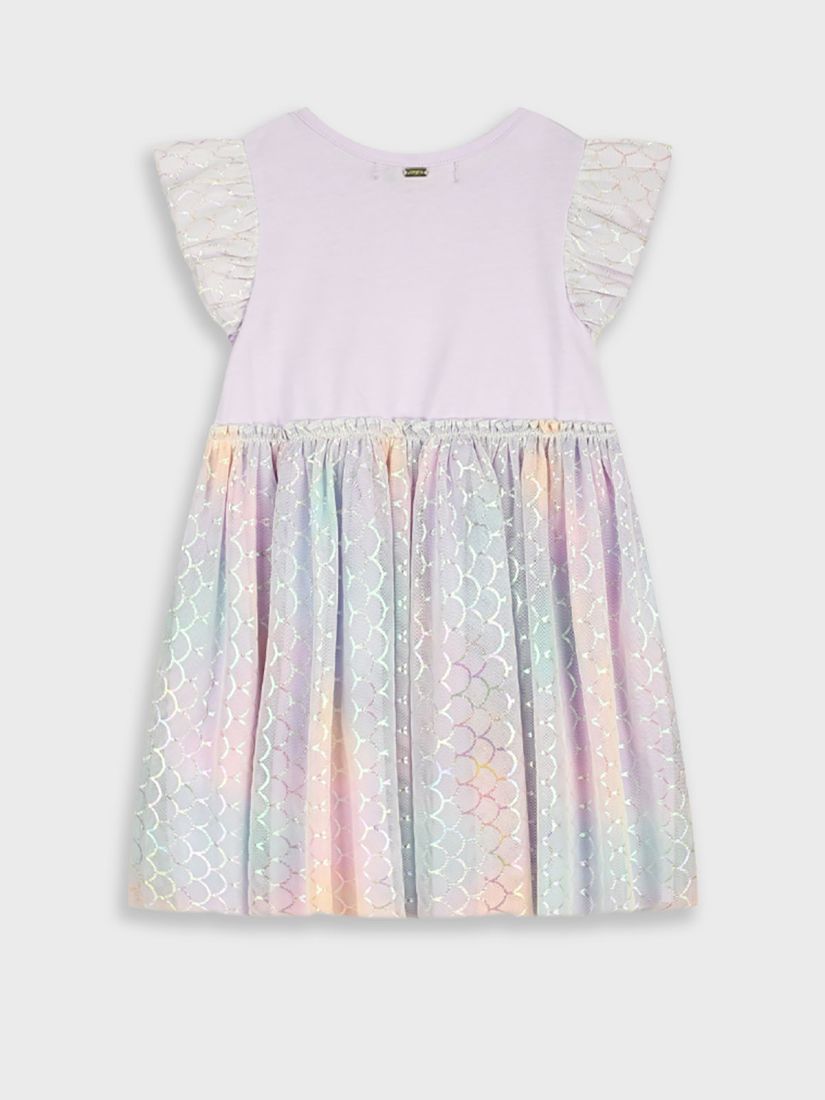 Τούλινο φόρεμα με glitter mermaid look λιλά