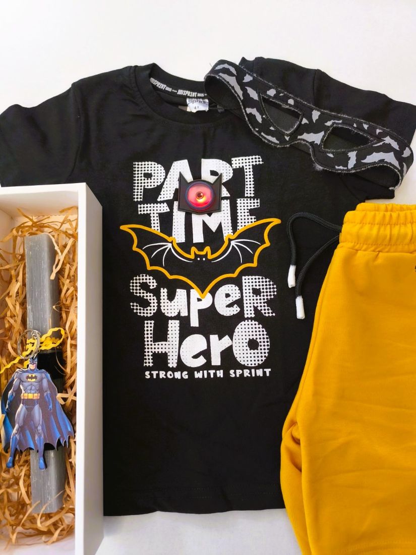 Χειροποίητη λαμπάδα με Batman μαγνητάκι μαύρο