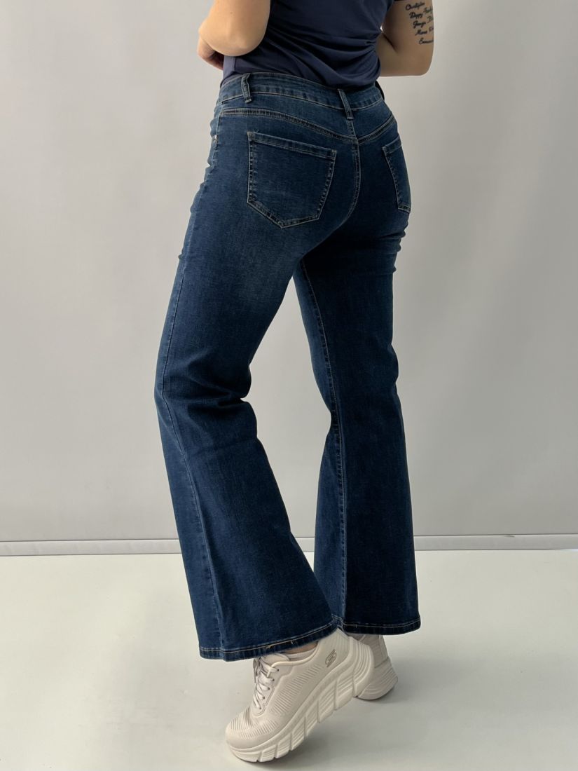 Παντελόνι καμπάνα τζιν Ελληνικής ραφής μπλε