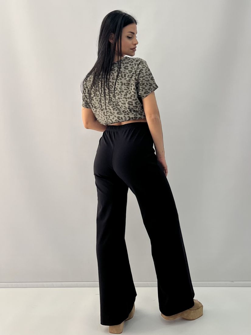 Παντελόνα flurry ελαστική με λάστιχο στη μέση μαύρο