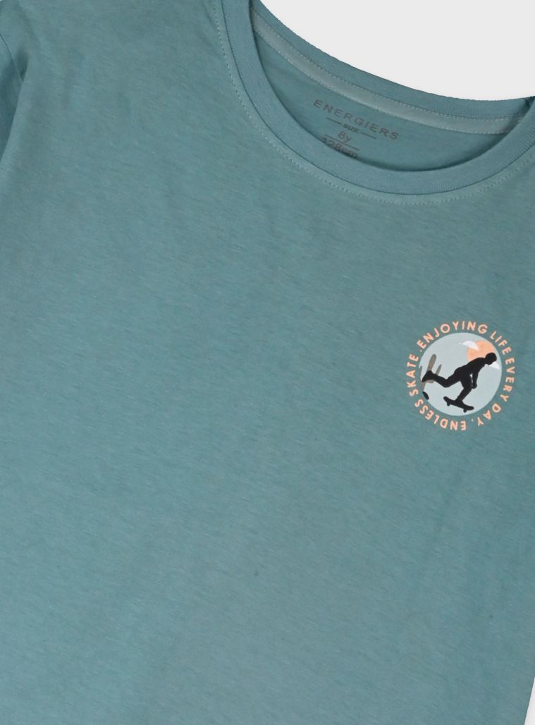 Σετ βαμβακερό με print skate in desert μέντα