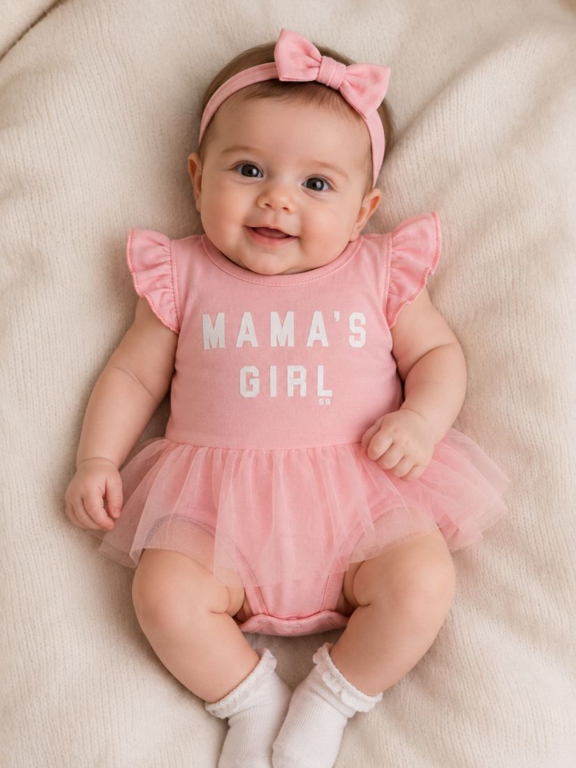Φορμάκι με τούλι mama's girl ροζ