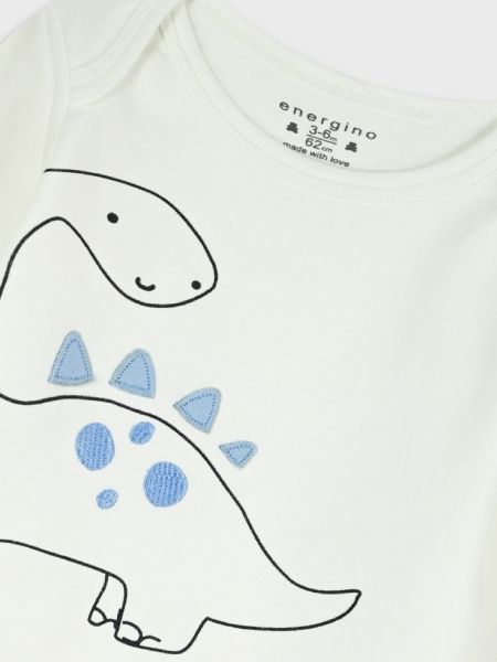 Σετ ζιπουνάκια με print dinosaur time γαλάζιο