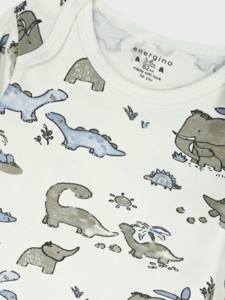 Σετ ζιπουνάκια με print dinosaur time γαλάζιο