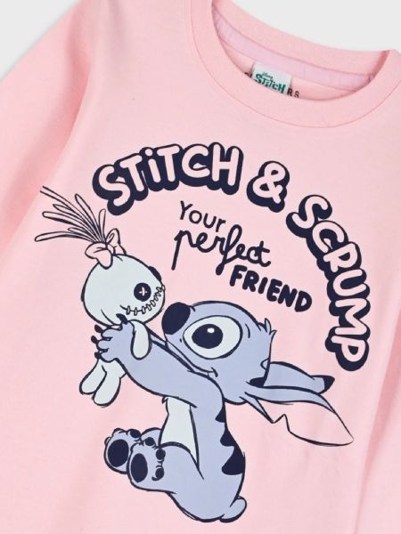 Πυτζάμες Disney Stitch ροζ