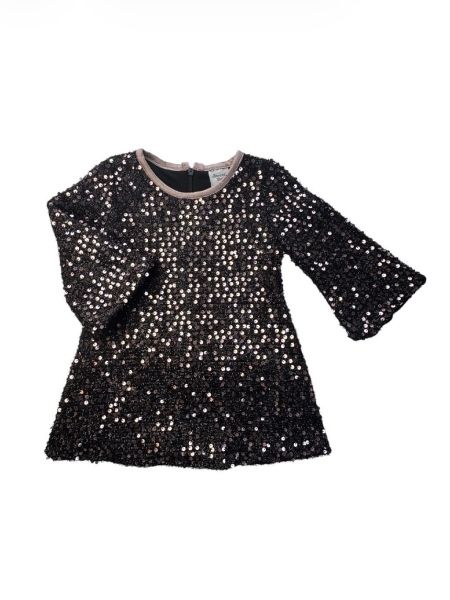 Φόρεμα 60's με παγέτες και glitter dusty pink