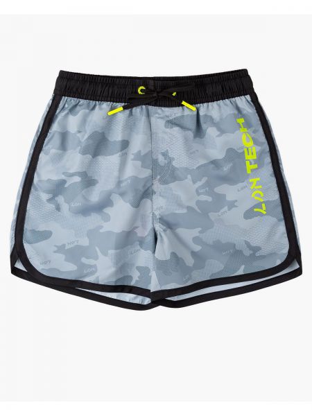 Μαγιό σορτς σχέδιο παραλλαγή με κορδόνι γκρι