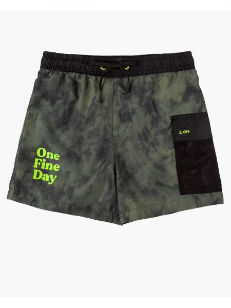 Μαγιό με δέσιμο one fine day χακί