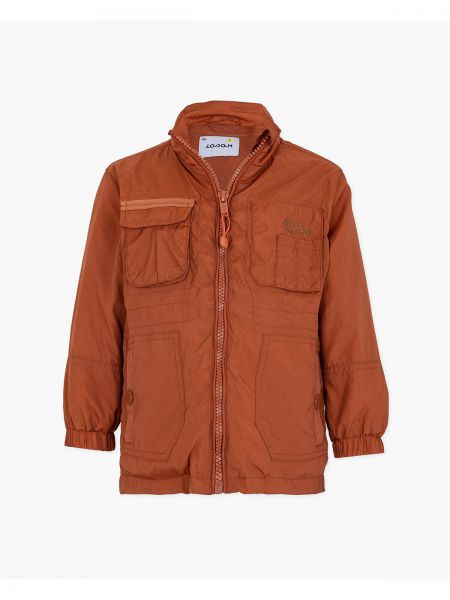 Μπουφάν αντιανεμικό με τσέπες desert club καφέ