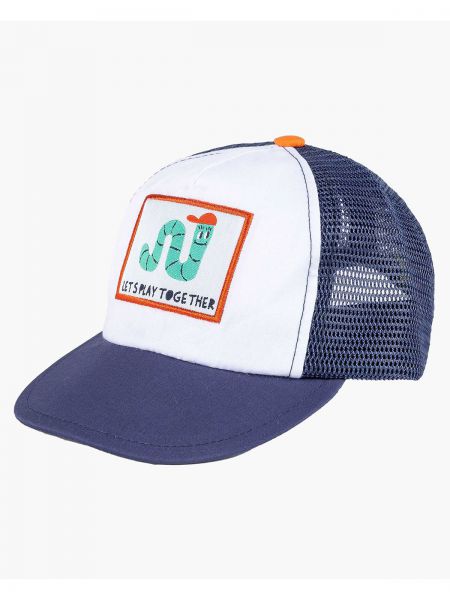 Καπέλο βρεφικό με print blocks μπλε