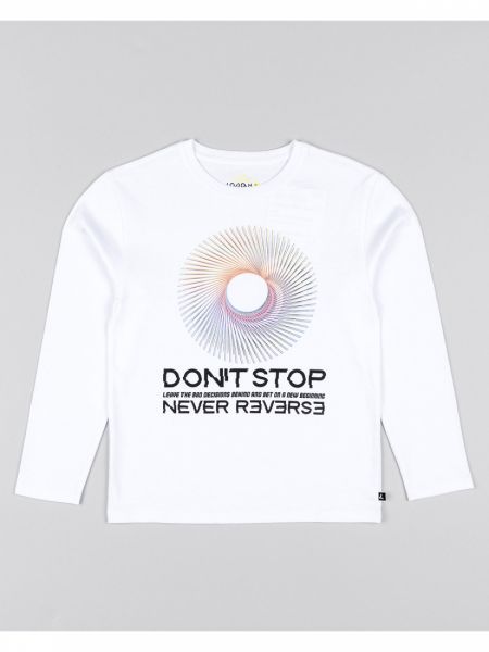 Μπλούζα μακό μακρυμάνικη για αγόρι λευκό