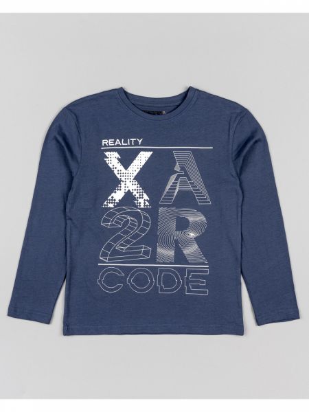 Μπλούζα μακό μακρυμάνικη για αγόρι μπλε