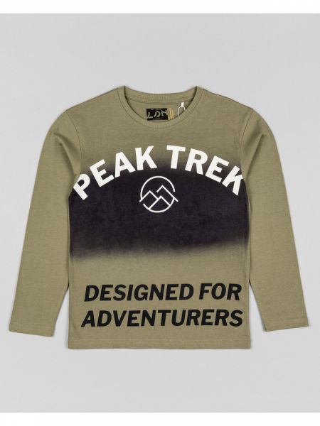 Μπλούζα μακό μακρυμάνικη για αγόρι λαδί