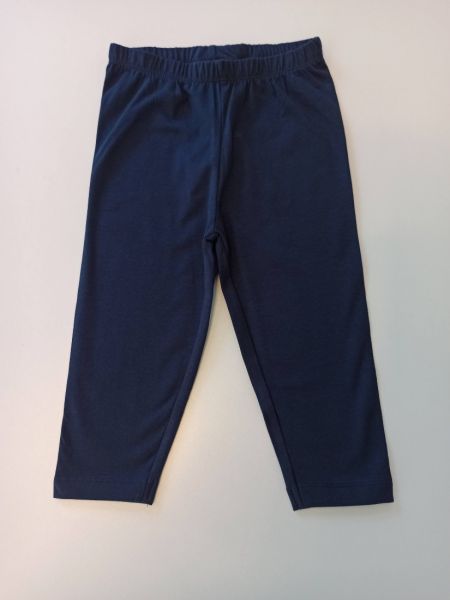 Κολάν κάπρι βαμβακερό με λάστιχο στη μέση μπλε