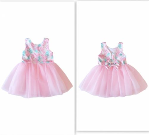 Πριγκιπικό φόρεμα με σατέν μπούστο και φούστα τούλι με φιόγκο στην πλάτη ελληνικής ραφής ροζ