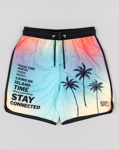 Μαγιό βερμούδα Losan Try με λάστιχο και κορδόνια   κοραλί