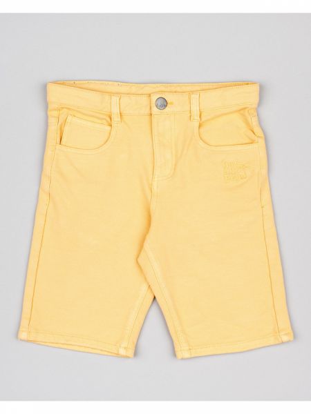 Βερμούδα τζιν βαμβακερή πεντάτσεπη μονόχρωμη  πορτοκαλί
