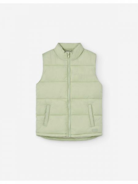 Μπουφάν γιλέκο καπιτονέ μονόχρωμο LSN TRY b μέντα