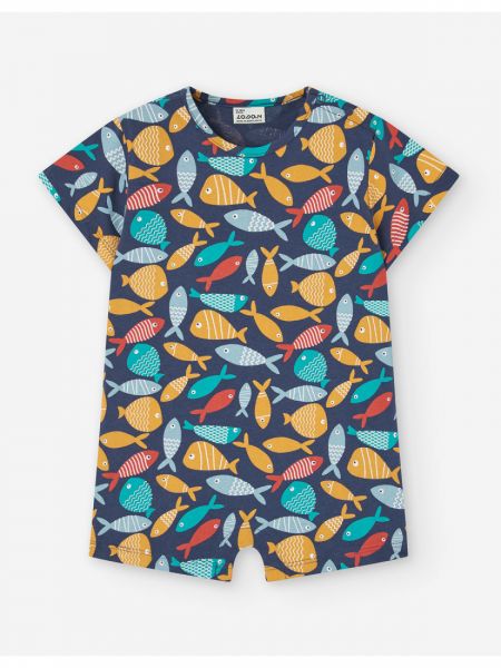 Ολόσωμο φορμάκι με print βυθός μπλε