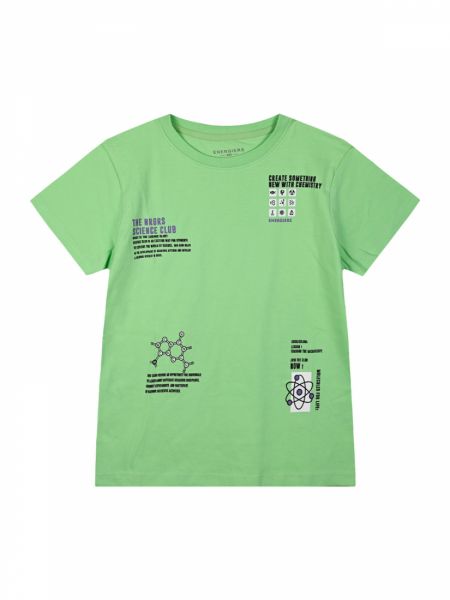 Μπλούζα κοντομάνικη με print science club μέντα