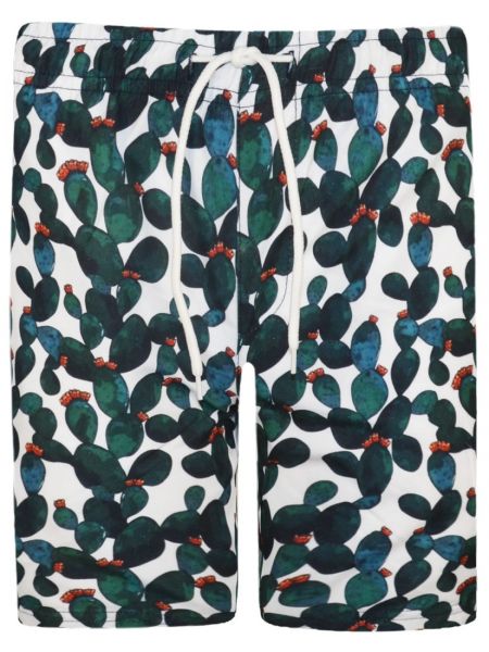 Μαγιό βερμούδα με print ανανάς πράσινο