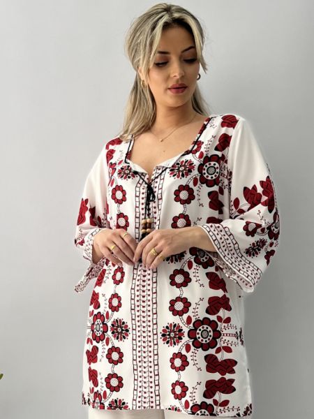 Πουκάμισο φολκλορ λευκό