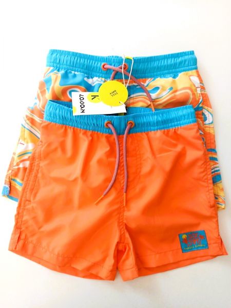 Μαγιό βερμούδα πακέτο των 2 τεμαχίων πορτοκαλί