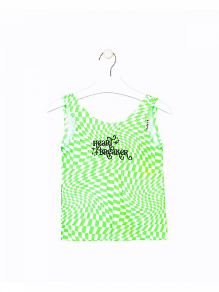 Μπλούζα εξώπλατη με print 3D εφέ λαχανί