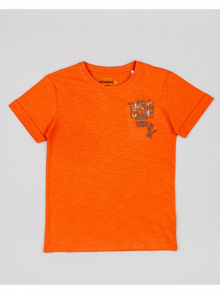 Μπλούζα κοντομάνικη βαμβακερή Losan Kids με διάφορα print κοραλί