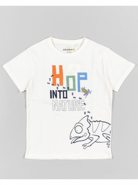 Μπλούζα κοντομάνικη βαμβακερή Losan Kids με διάφορα print μέντα