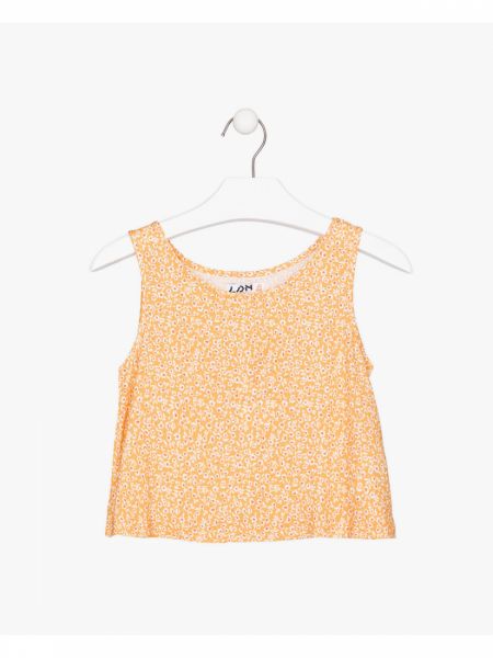 Κροπ τοπ Losan Try με διάφορα print  κίτρινο