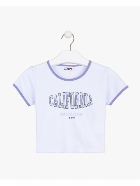 Κροπ τοπ Losan Try με διάφορα print  λιλά