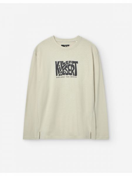 Μπλούζα βαμβακερή μακρυμάνικη με διάφορα print για αγόρι Lsn Try εκρού