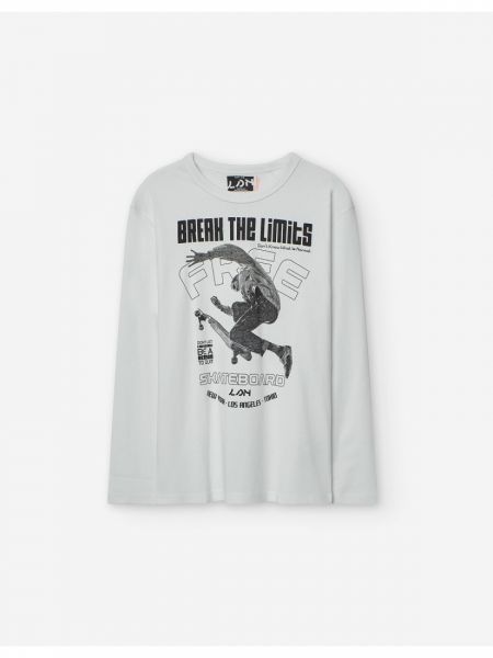 Μπλούζα βαμβακερή μακρυμάνικη με διάφορα print για αγόρι Lsn Try peach