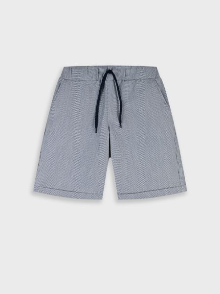 Βερμούδα με λάστιχο και τσέπες γκρι