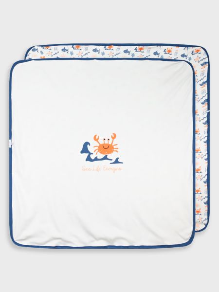 ανοιξιάτικη κουβέρτα βρεφική βυθός κοραλί