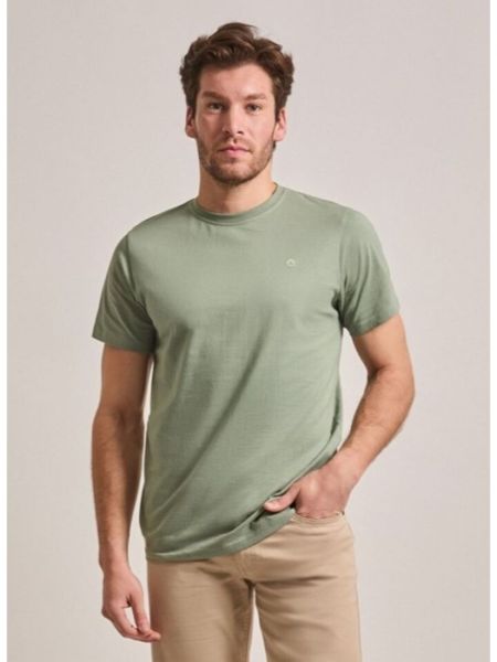 Μπλούζα ανδρική κοντομάνικη με κέντημα street monkey χακί