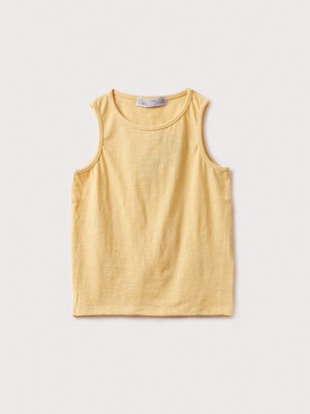Μπλούζα αμάνικη μονόχρωμη αγόρι μεγάλο κίτρινο
