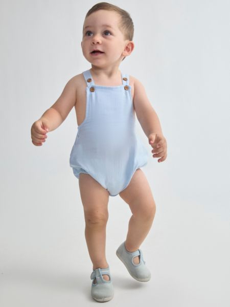 Φορμάκι σαλοπέτα από οργανικό βαμβάκι σε κουτί δώρου γαλάζιο