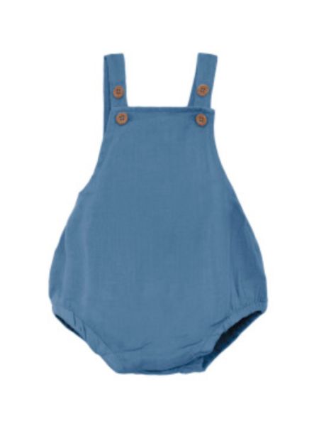 Φορμάκι σαλοπέτα από οργανικό βαμβάκι σε κουτί δώρου μπλε