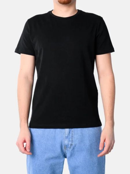 Μπλούζα ανδρική κοντομάνικη μονόχρωμη μαύρο