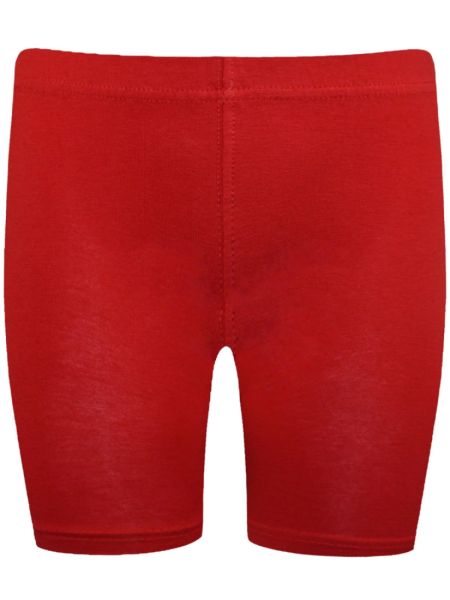 Ποδηλατικό κολάν μονόχρωμο κορίτσι μικρό κόκκινο