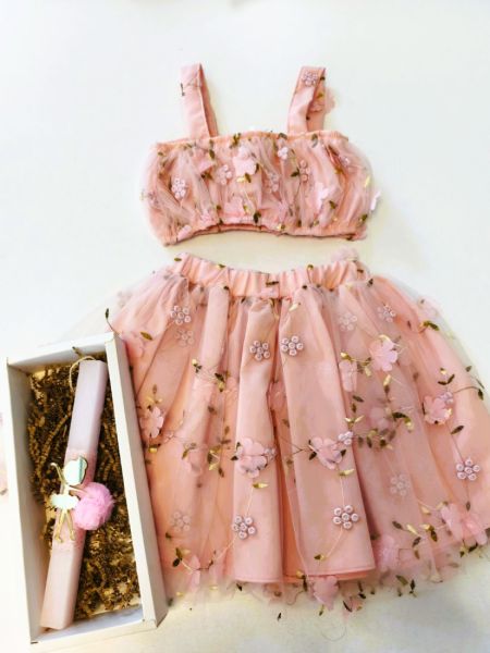 Χειροποίητη λαμπάδα μπαλαρίνα μαγνητάκι  ροζ