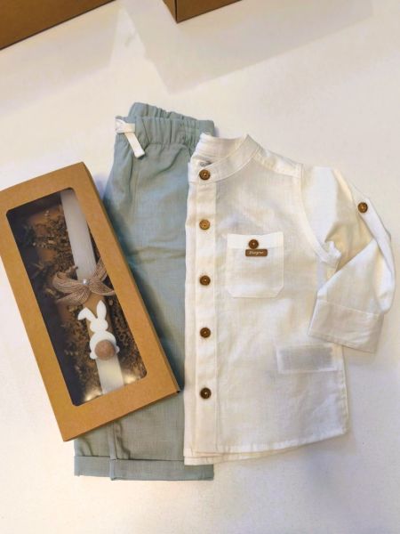 Χειροποίητη λαμπάδα κουνελάκι μπεζ