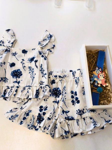 Χειροποίητη λαμπάδα με Bluey μαγνητάκι μπλε