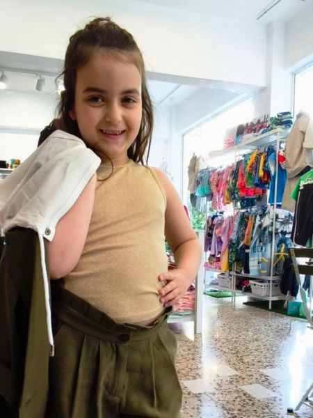 Τοπ αμάνικο χρυσοκλωστή  χρυσό