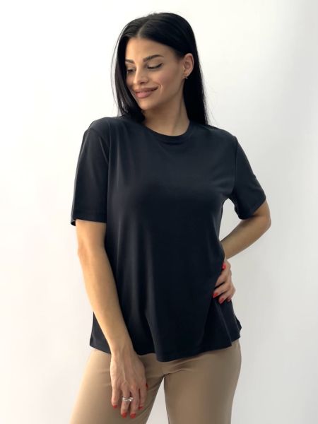 Μπλούζα velvet touch μπλε