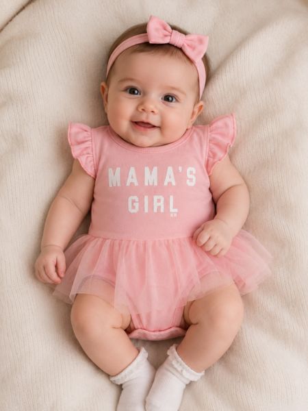 Φορμάκι με τούλι mama's girl ροζ