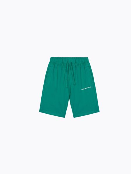 Βερμούδα μονόχρωμη με 3d print Tennis Crew United πράσινο